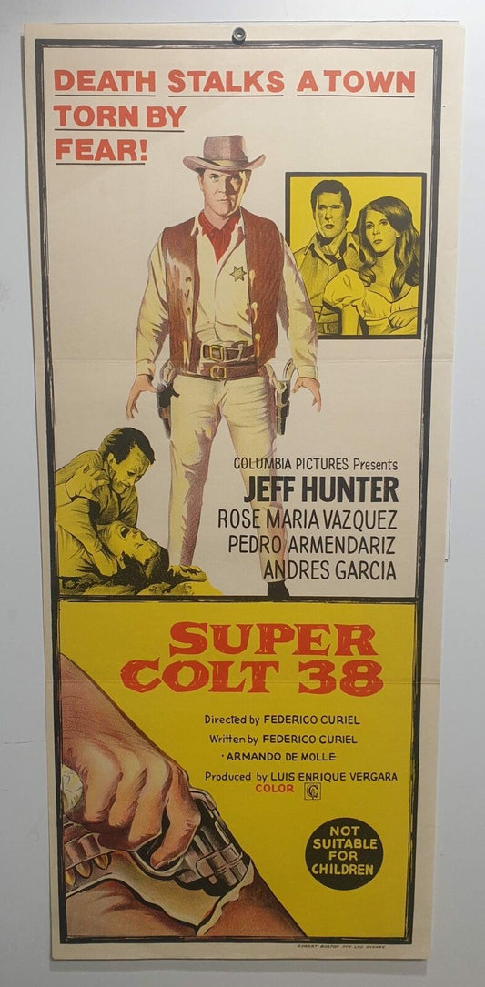 ORIGINAL DAYBILL MOVIE POSTER  – SUPER COLT 38