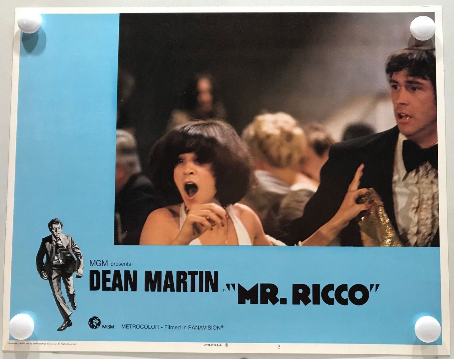 ORIGINAL LOBBY CARDS - MR. RICCO - 1975 - set of 8