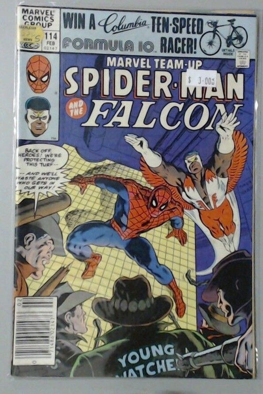 MARVEL COMIC BOOK - TEAM UP SPIDER-MAN AND FALCON NUMBER 114