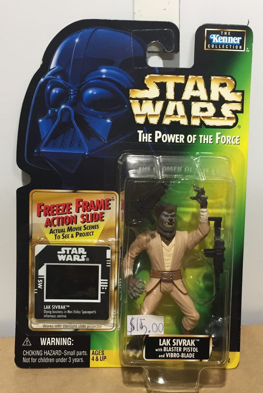 STAR WARS - KENNER - POTF - LAK SIVRAK - with Blaster Pistol & Vibro-Blade