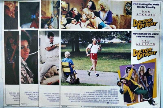 ORIGINAL LOBBY CARDS - DOCTOR DETROIT - 1983 - set of 8