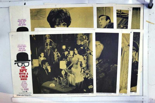 ORIGINAL LOBBY CARDS - THE SPY WITH A COLD NOSE - 1967 - set of 8