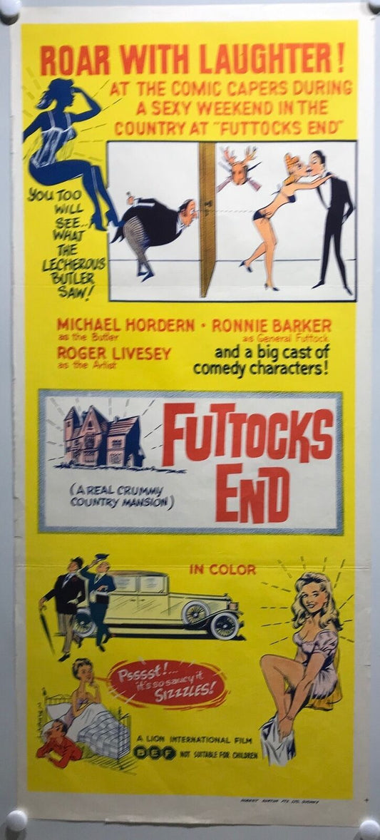 ORIGINAL DAYBILL MOVIE POSTER - FUTTOCKS END - 1970