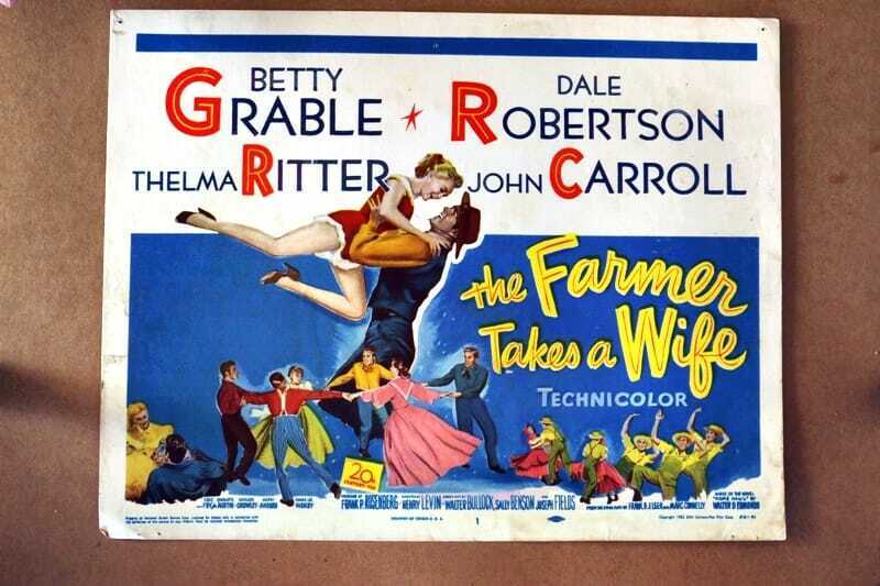 ORIGINAL LOBBY CARD - FARMER TAKES A WIFE - 1953 - key card #1