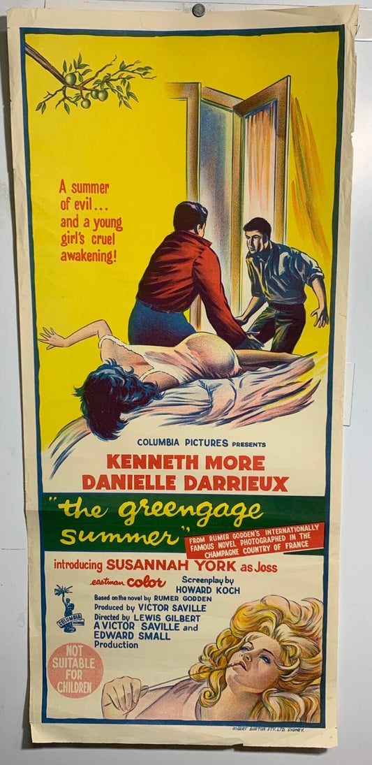 ORIGINAL DAYBILL MOVIE POSTER - THE GREENGAGE SUMMER - 1961