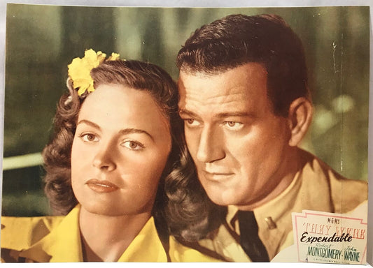 ORIGINAL LOBBY CARD - THEY WERE EXPENDABLE (b) - 1945