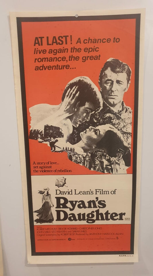 ORIGINAL DAYBILL MOVIE POSTER - RYAN'S DAUGHTER - 1970