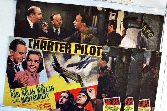 ORIGINAL LOBBY CARDS - CHARTER PILOT - 1940 - set of 8