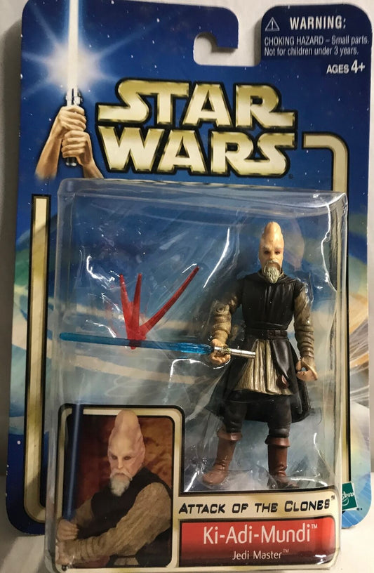 STAR WARS - HASBRO - AOTC - KI-ADI-MUNDI - "JEDI MASTER" - with Lightsaber