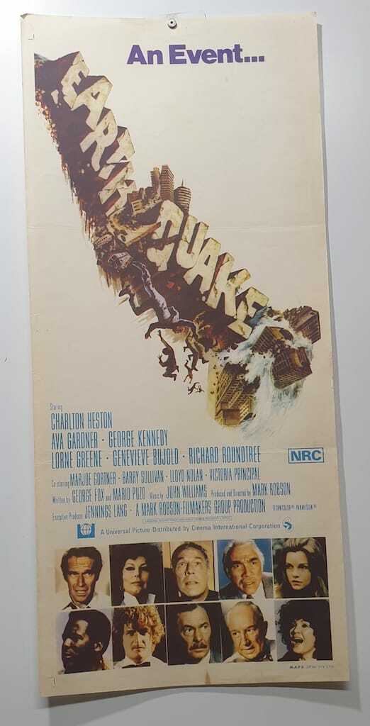 ORIGINAL DAYBILL MOVIE POSTER - EARTH QUAKE