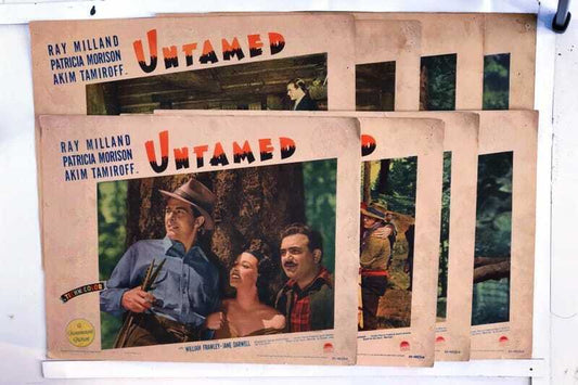 ORIGINAL LOBBY CARDS - UNTAMED - 1940 - set of 8