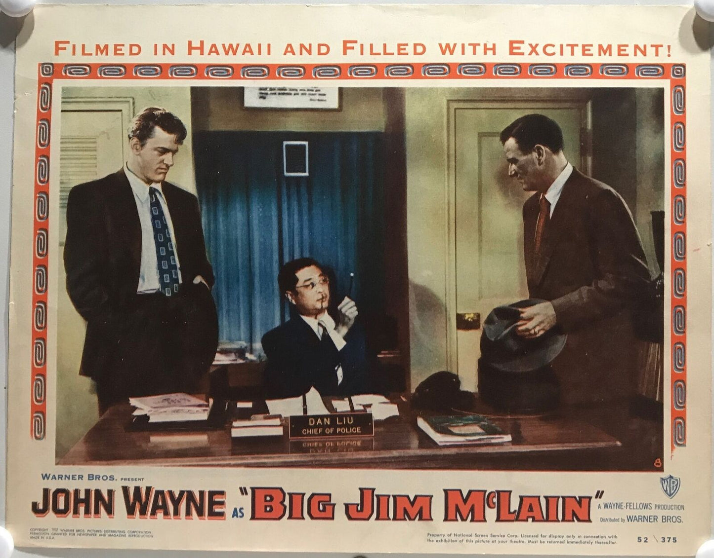 ORIGINAL LOBBY CARD - BIG JIM McLAIN (a) - 1952 - title card