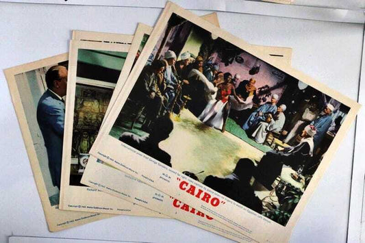 ORIGINAL LOBBY CARDS - CAIRO - 1963 - set of 8