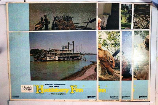 ORIGINAL LOBBY CARDS - HUCKLEBERRY FINN - 1974 - musical - set of 8