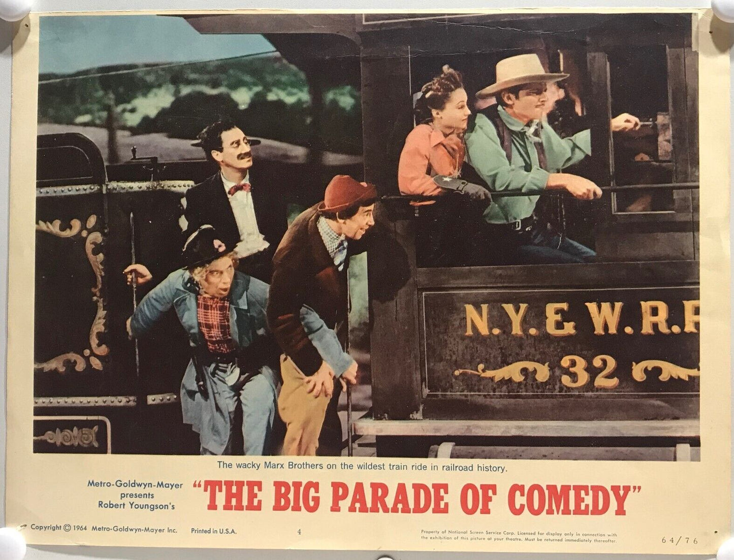 ORIGINAL LOBBY CARD - THE BIG PARADE OF COMEDY - 1964 - title #4 card