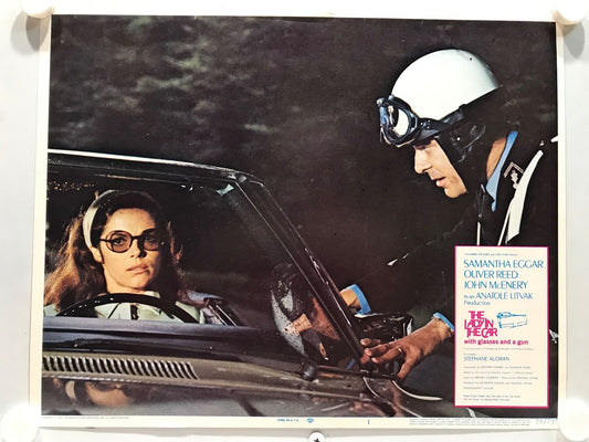 ORIGINAL LOBBY CARDS - THE LADY IN THE CAR WITH GLASSES AND A GUN- 1970- set 8