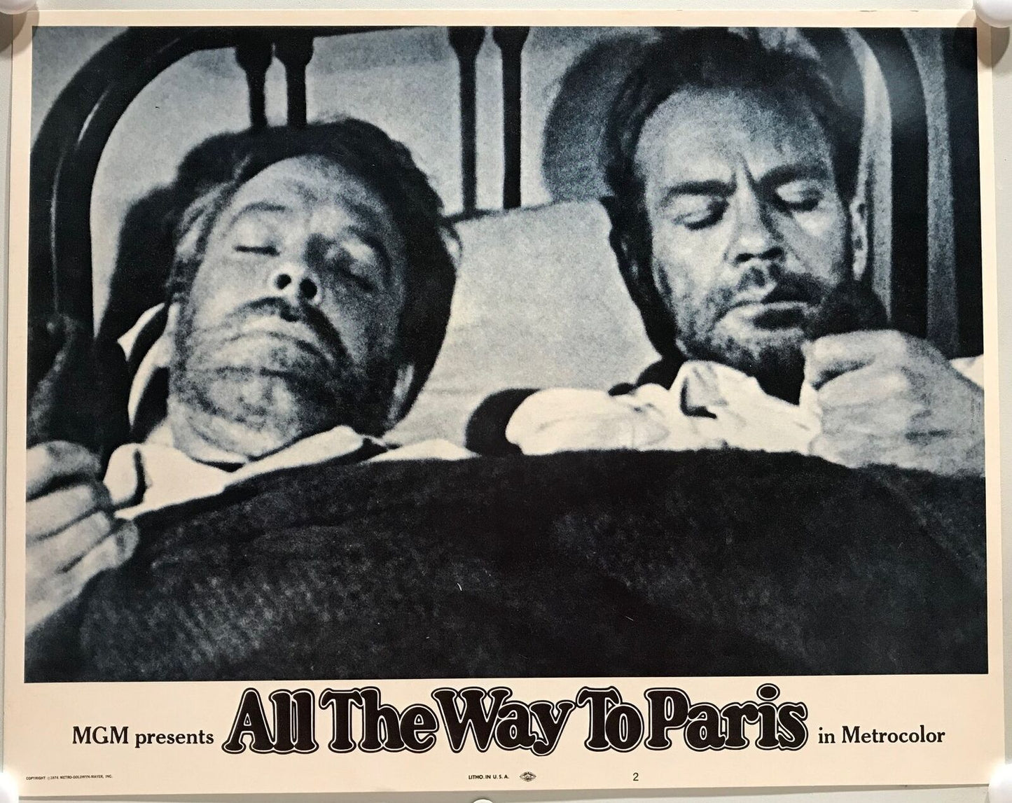 ORIGINAL LOBBY CARDS - ALL THE WAY TO PARIS - 1966 - set of 8