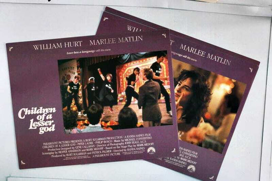 ORIGINAL LOBBY CARDS - CHILDREN OF A LESSER GOD - 1986 - set of 8