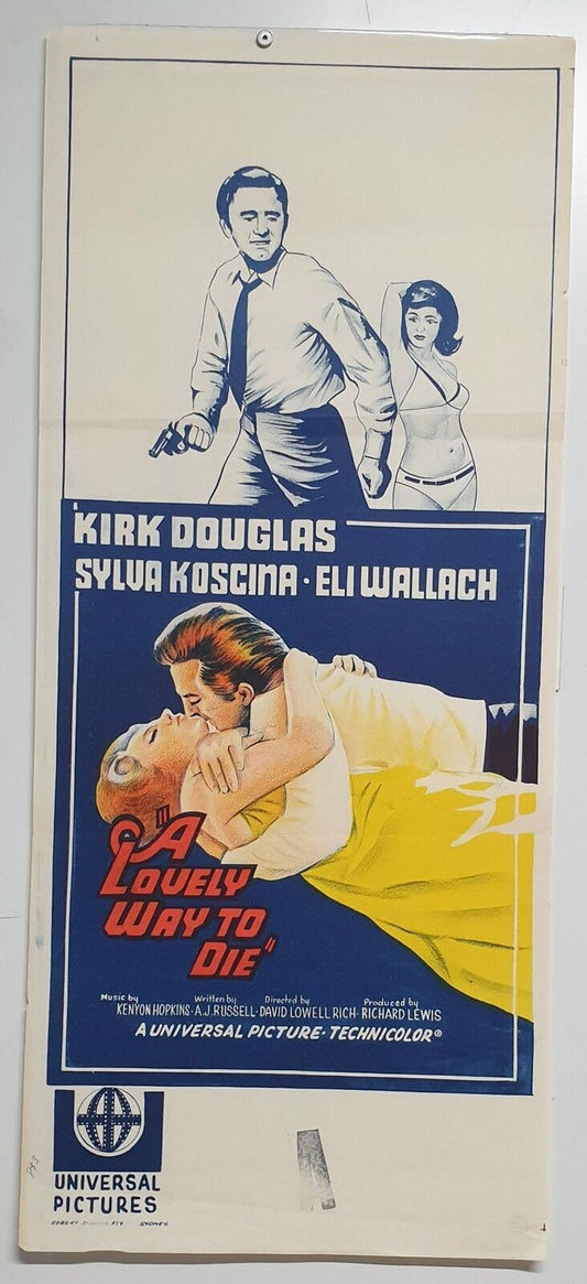 ORIGINAL DAYBILL MOVIE POSTER - A LOVELY WAY TO DIE