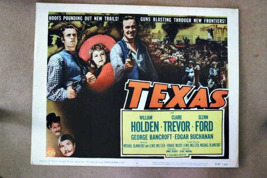 ORIGINAL LOBBY CARD - TEXAS - 1957 - key card #1