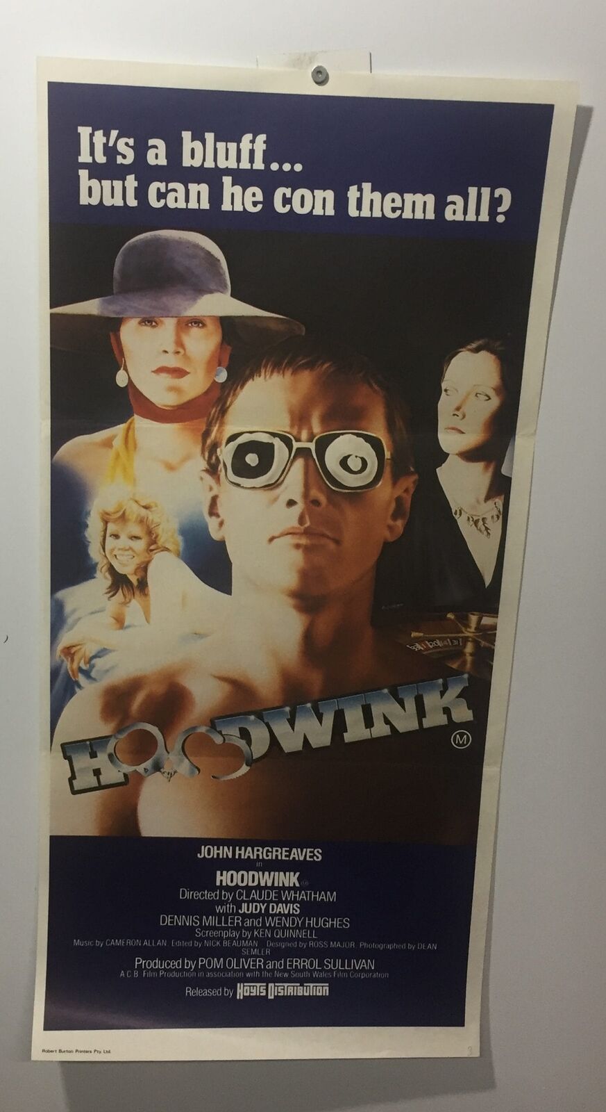 ORIGINAL DAYBILL MOVIE POSTER - HOODWINK - AUSTRALIAN