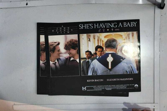 ORIGINAL LOBBY CARDS - SHE'S HAVING A BABY - 1988 - set of 8