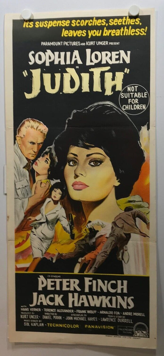 ORIGINAL DAYBILL MOVIE POSTER - JUDITH