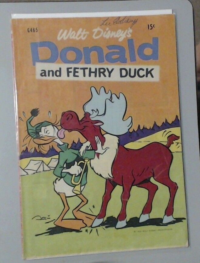 COMIC BOOK - WALT DISNEY DONALD DUCK D. 465 AND FETHRY DUCK