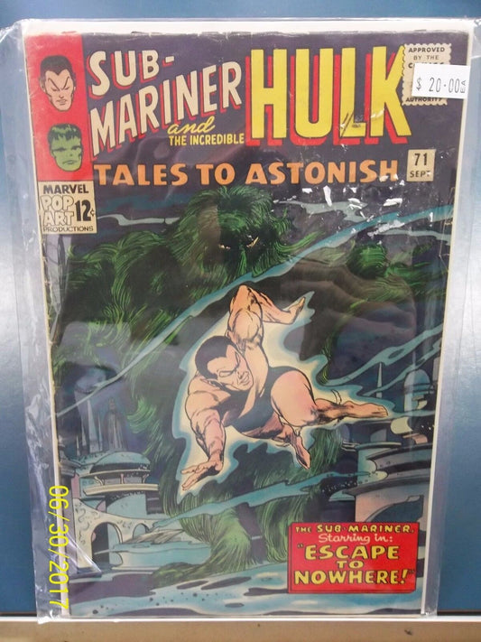 SUB-MARINER & THE INCREDIBLE HULK NUMBER  71 COMIC BOOK FAIR CONDITION