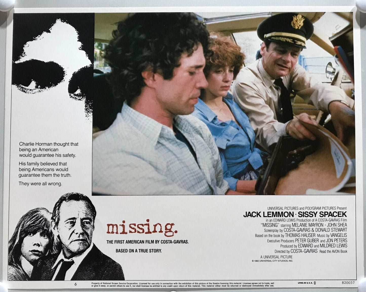 ORIGINAL LOBBY CARDS - MISSING - 1982 - set of 8