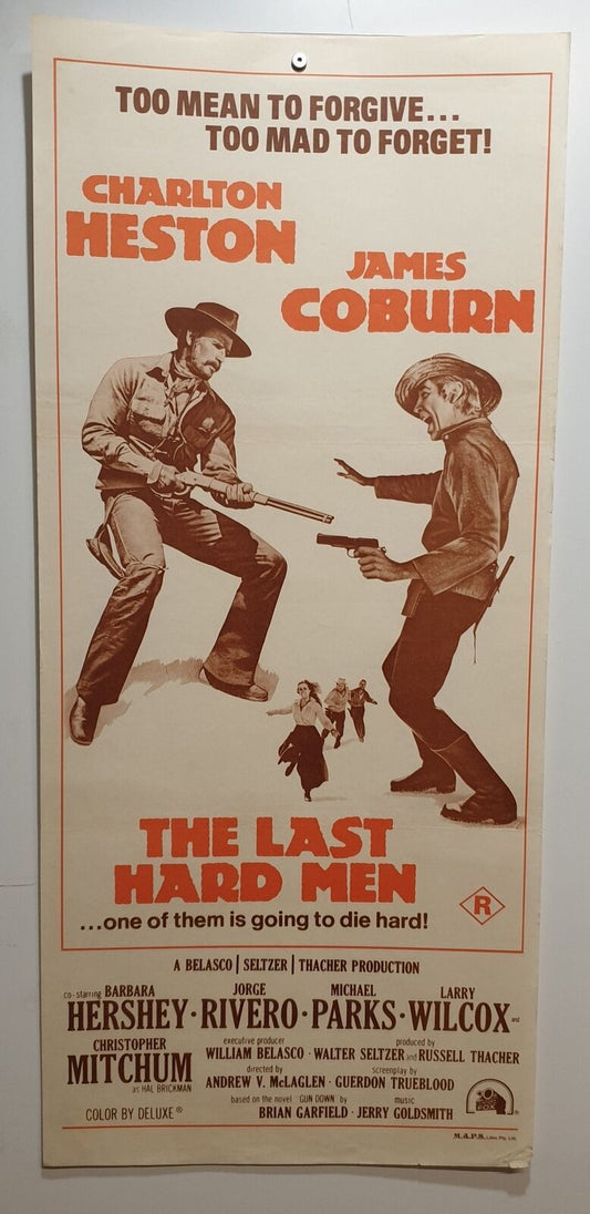 ORIGINAL DAYBILL MOVIE POSTER - THE LAST HARD MEN - 1976