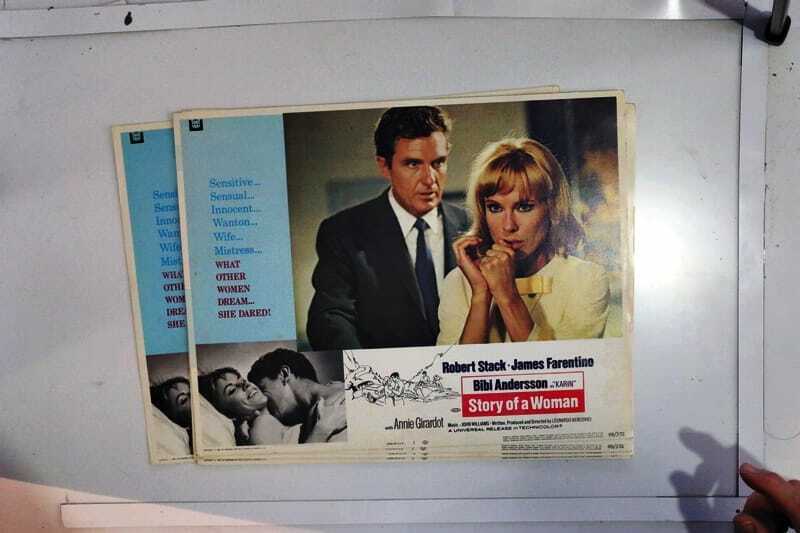 ORIGINAL LOBBY CARDS - STORY OF A WOMAN - 1969 - set of 8