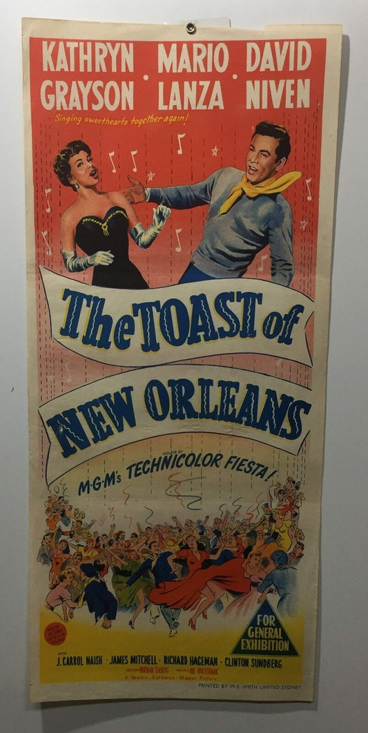 ORIGINAL DAYBILL MOVIE POSTER - THE TOAST OF NEW ORLEANS - 1950