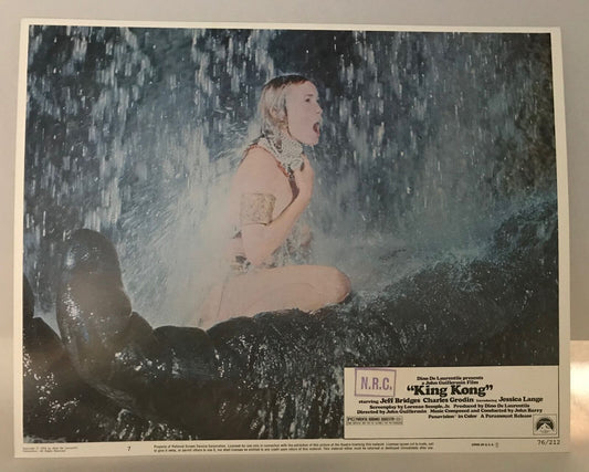 ORIGINAL LOBBY CARD - KING KONG - 1976 - key #7 card