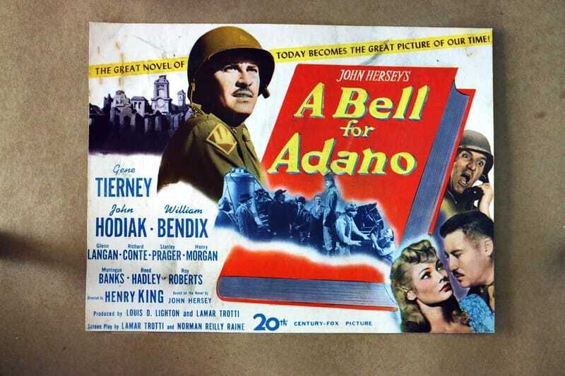 ORIGINAL LOBBY CARD - BELL FOR ADANO - 1945 - title card