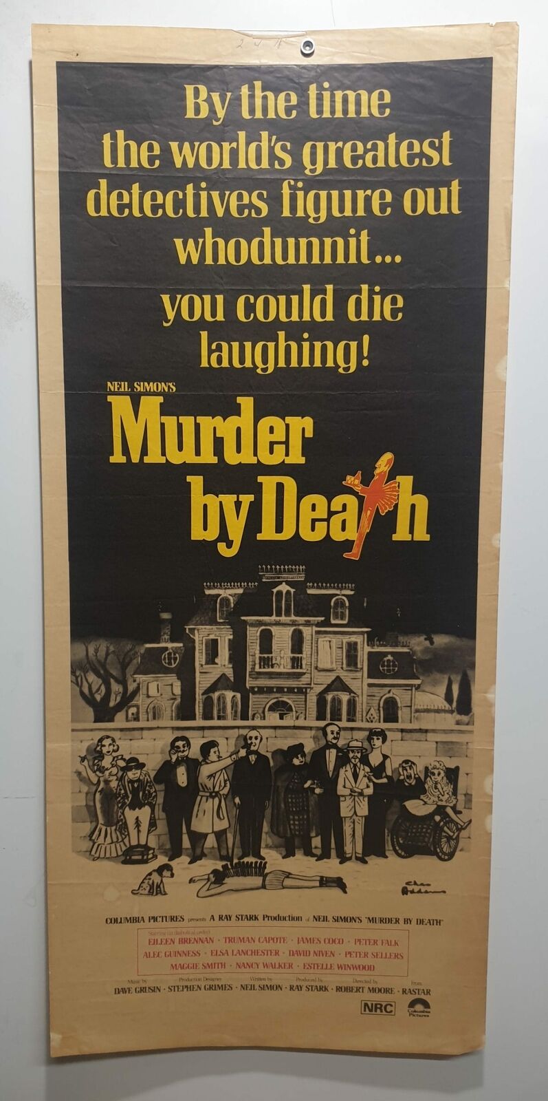 ORIGINAL DAYBILL MOVIE POSTER - MURDER BY DEATH