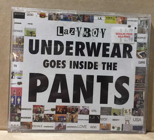 MUSIC CD IN CASE - LAZYBOY - UNDERWEAR GOES INSIDE THE PANTS