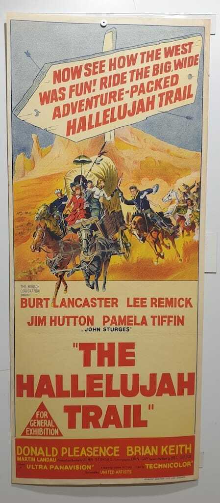 ORIGINAL DAYBILL MOVIE POSTER - THE HALLELUJAH TRAIL - 1965