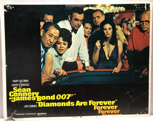 ORIGINAL LOBBY CARD - DIAMONDS ARE FOREVER - 1971 - James Bond - card #5