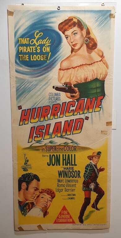 ORIGINAL DAYBILL MOVIE POSTER - HURRICANE ISLAND