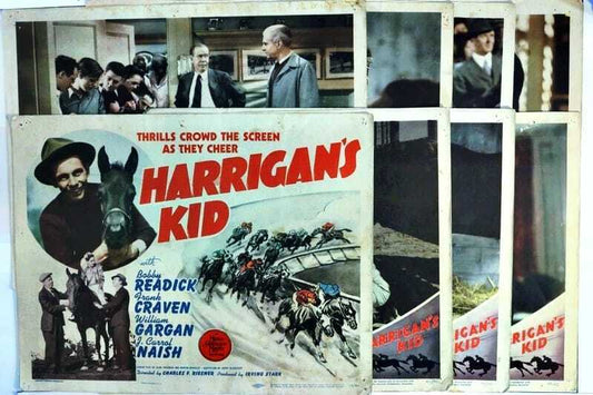 ORIGINAL LOBBY CARDS - HARRIGAN'S KID - 1943 - set of 8 -