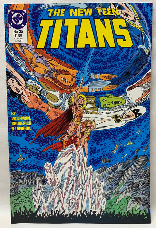 COMIC BOOK - THE NEW TEEN TITANS #35