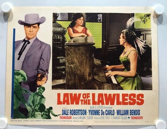 ORIGINAL LOBBY CARDS - LAW OF THE LAWLESS - 1964 - set of 8