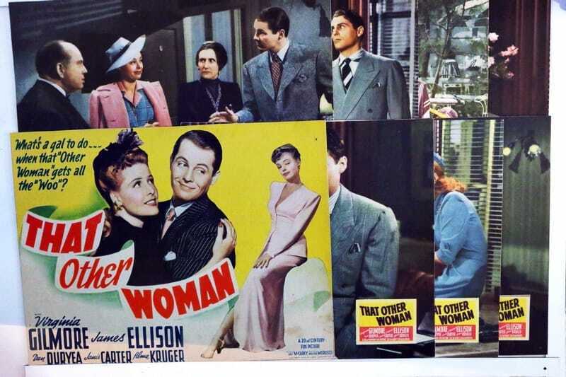 ORIGINAL LOBBY CARDS - THAT OTHER WOMAN - 1942 - set of 8