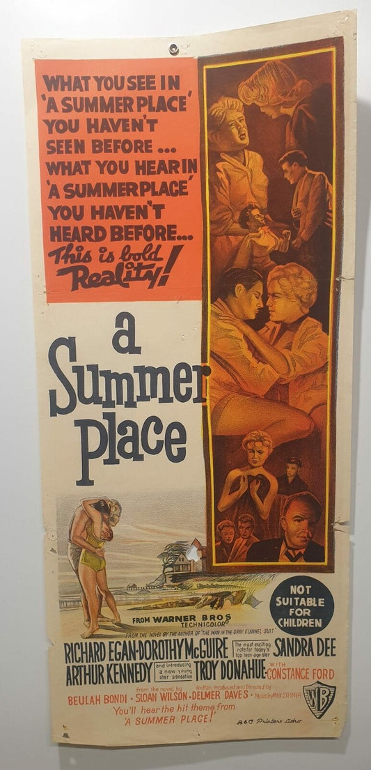 ORIGINAL DAYBILL MOVIE POSTER  – A SUMMER PLACE