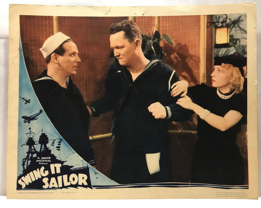 ORIGINAL LOBBY CARD - SWING IT SAILOR - 1938 - key card