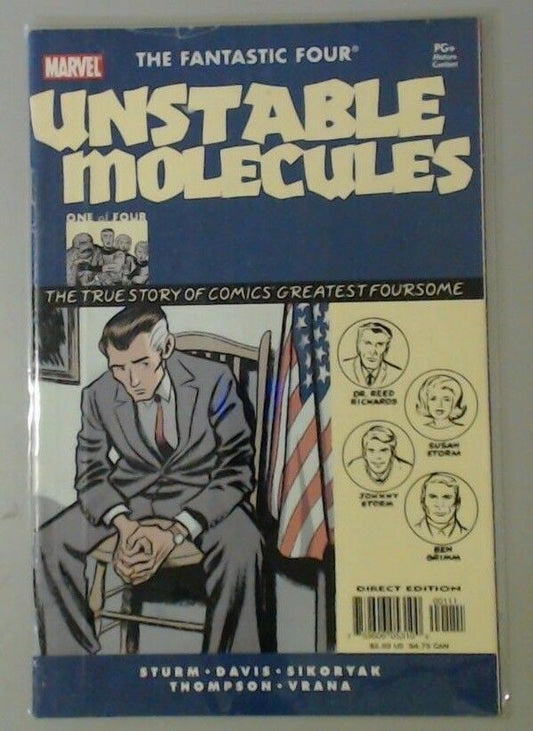 COMIC BOOK MAGAZINE - MARVEL - THE FANTASTIC FOUR - UNSTABLE MOLECULES #1 of #4