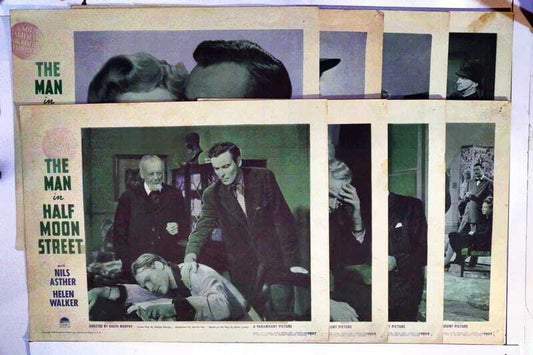 ORIGINAL LOBBY CARDS - THE MAN IN HALF MOON STREET - 1944 - set of 8