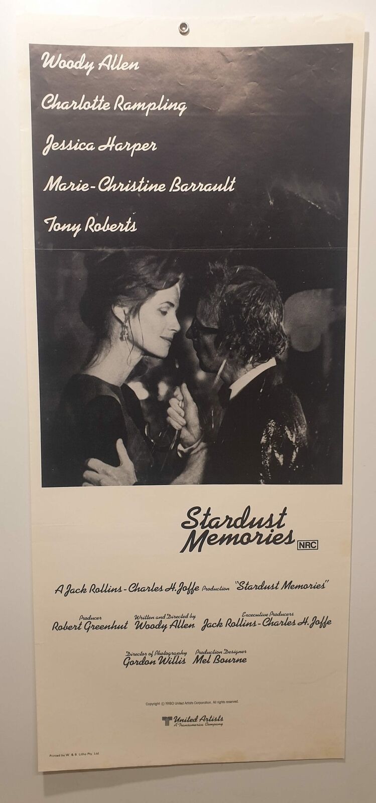 ORIGINAL DAYBILL MOVIE POSTER - STARDUST MEMORIES