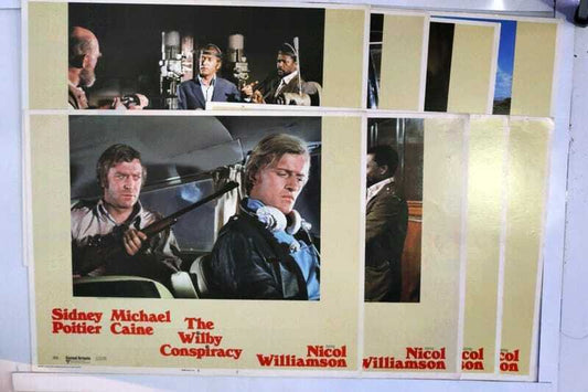 ORIGINAL LOBBY CARDS - THE WILBY CONSPIRACY - 1975 - set of 8